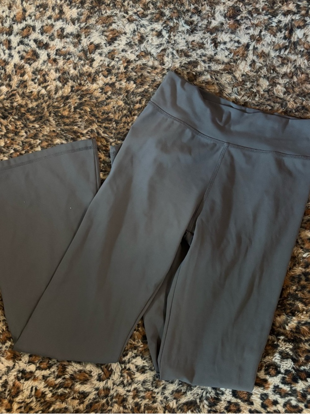 High-Waist Gray Yoga Pants